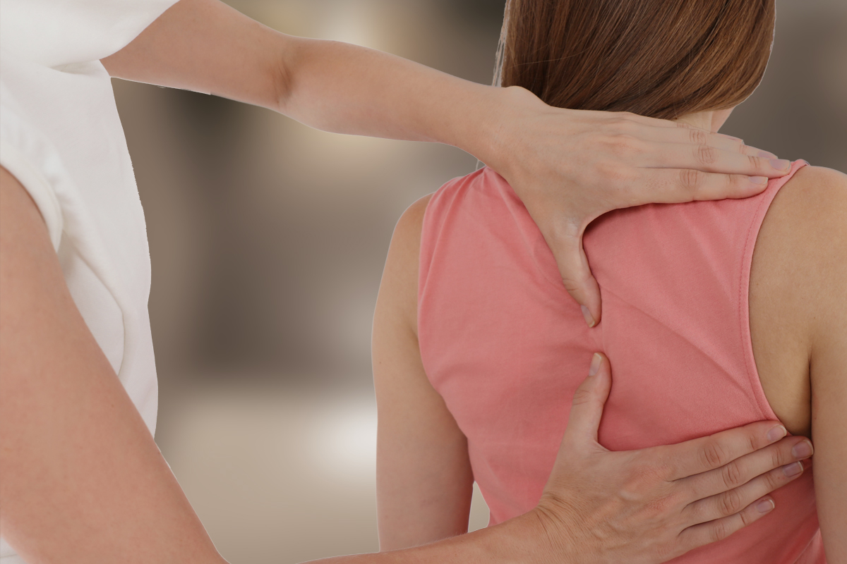 Woman receiving chiropractic care